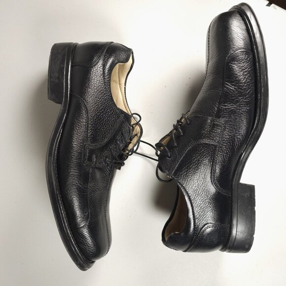 STUDIO BELVEDERE Black Bay Bridge Lace Up Pebbled Leather Shoes Brazil 10 EEE main image 5